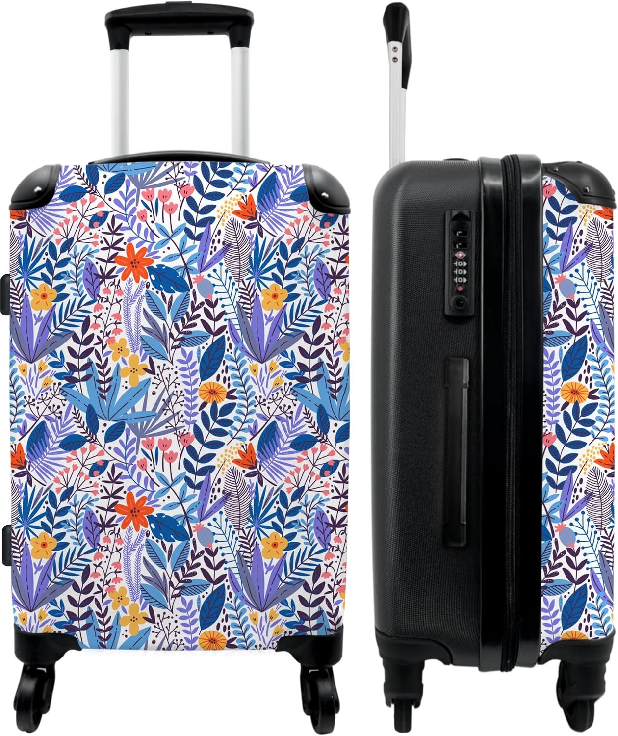 NoBoringSuitcases.com Suitcases competition, Botanical pattern, suitcase - ShopVlot