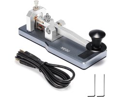 XIEGU VK-5 Morse Taste Mini Straight Key CW, Portable Spill Button with CNC Aluminum Base, Morse Code Transmitter - ShopVlot