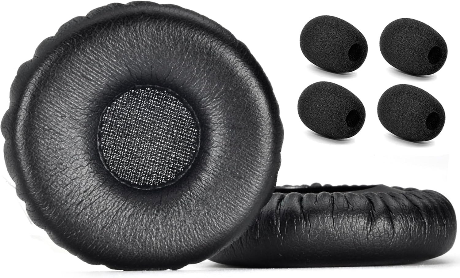 C400-XT Ear Pads and 4pcs Microphone Foam Kit Replacement - defean Ear Pads Compatible with VXI Blue Parrott C400-XT - ShopVlot