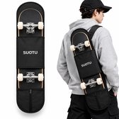 Suotu Draagtas voor Skateboard - 80X20CM - Volwassenen Skateboards - Skateboardaccessoires - Zwart