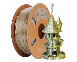 Eryone - Duo Silk - Silver + Gold - PLA Filament - 1 Kg 1,75mm - Voor 3D-printer & 3D-pen