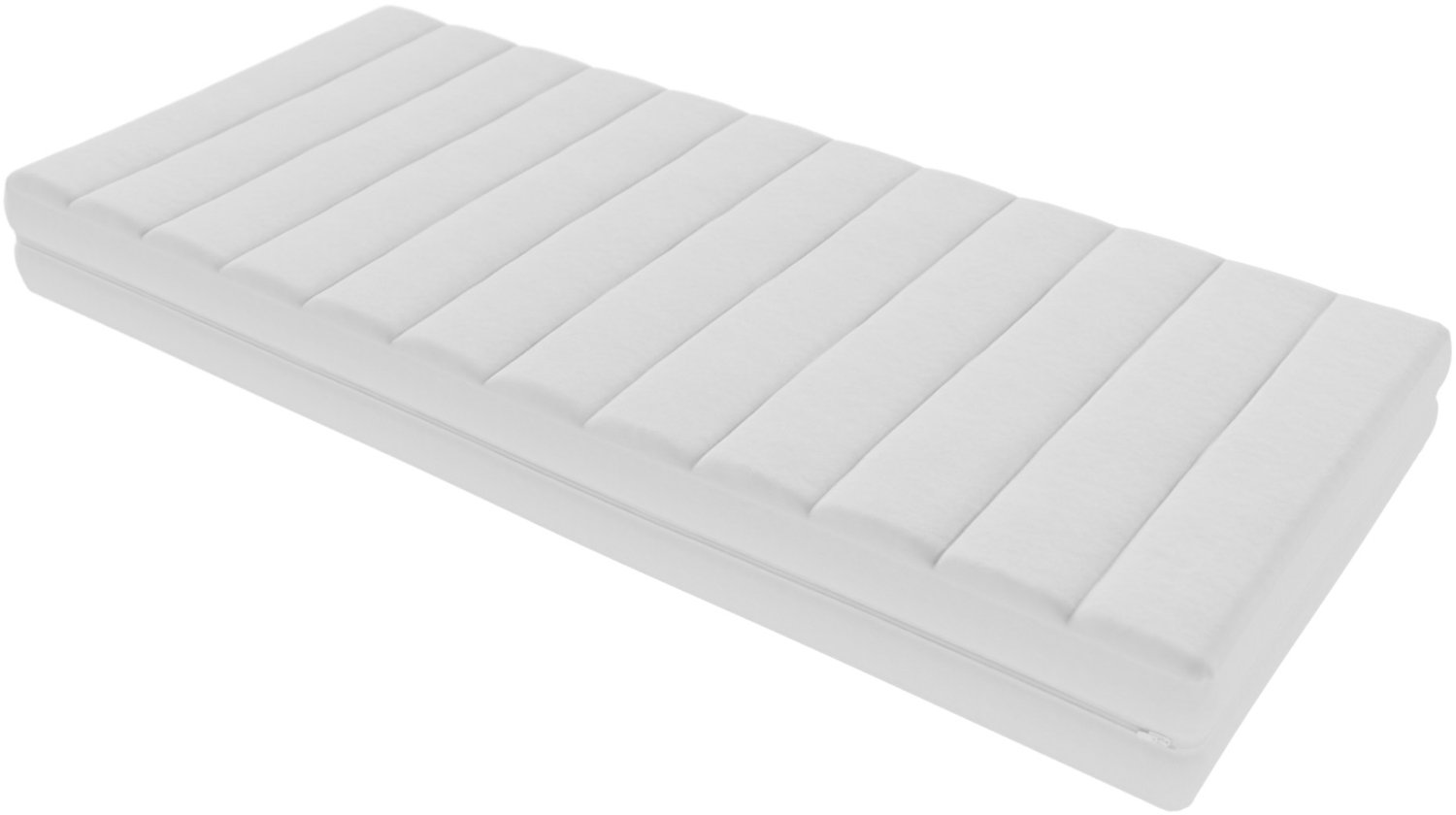 Toros Bedden Matras 80x180 - 20cm Hybrid Koudschuim Medium - Bamboe Tijk - Anti Allergisch & Wasbaar - Orthopedisch Slaapgenot Wit