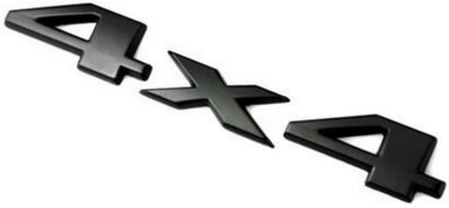 Metal emblem sticker 4x4 black - ShopVlot