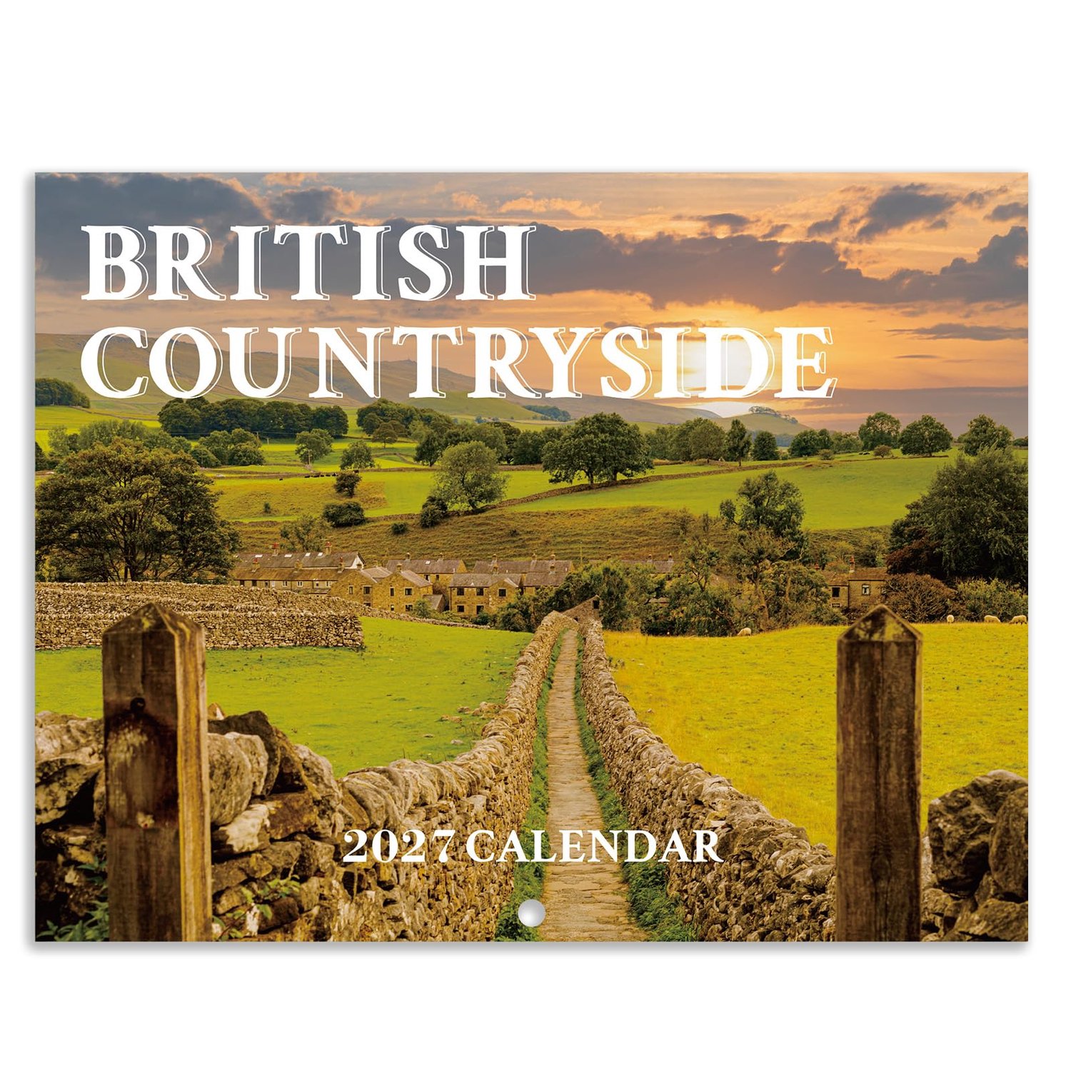 2027 Wandkalender - A4 2027 Britse landschapskalender van januari tot dec. - ShopVlot
