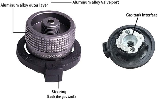 Solidchoice - Lockable Convert Adapter voor Gasflessen — afbeelding 2