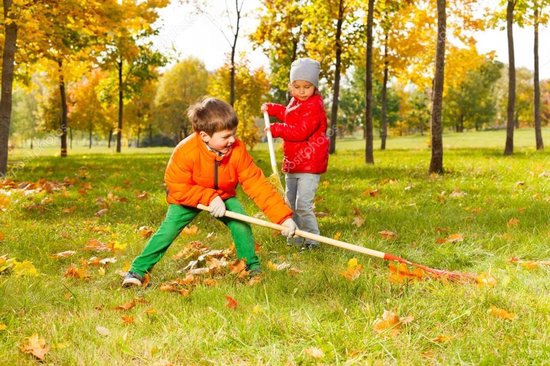 Kindertuingereedschap - Groene Bladhark voor Kinderen — afbeelding 2