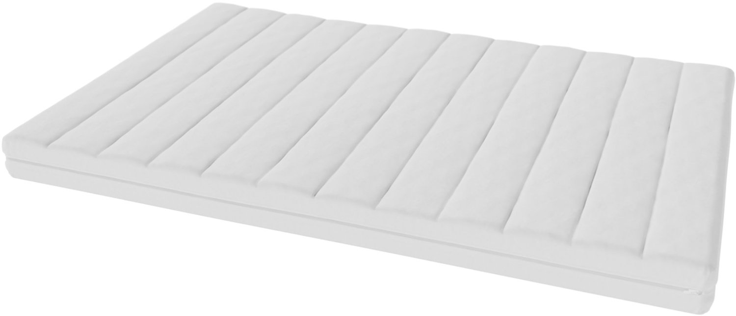 Toros Bedden Luxe Topmatras 120x190x14 – Afritsbare & Wasbare Hoes – Wit – Premium Slaapcomfort