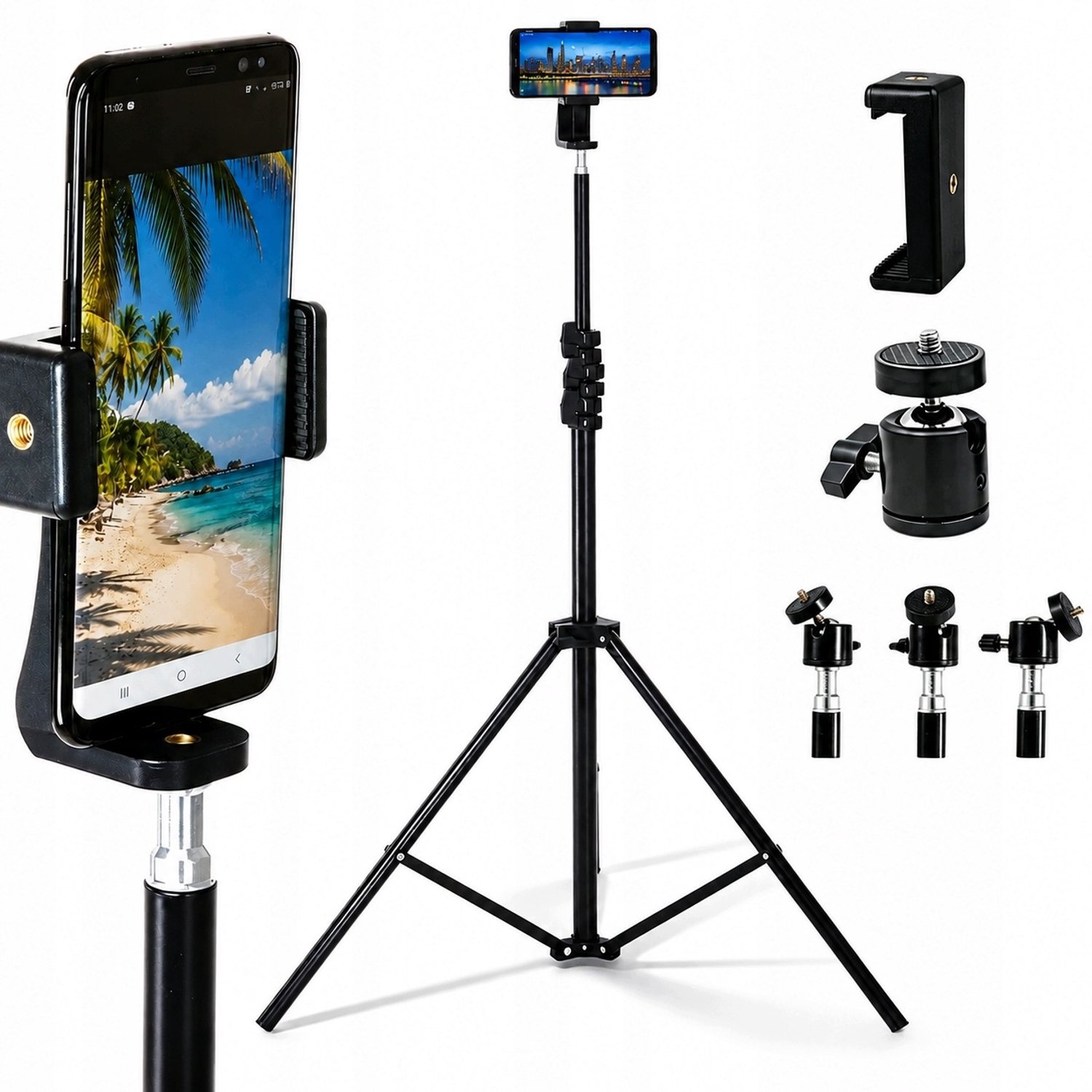 Draaibare Telefoonhouder Statief - Verstelbaar 94-210cm
