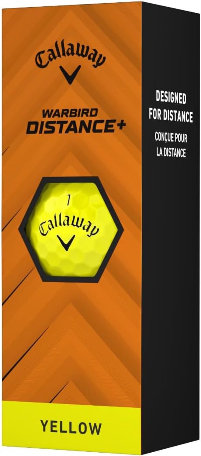 SnelShoppen - Golfballen voor Afstand - Warbird Distance + Golf Ball 2025, Geel, 24 Stuks, Twee-Piece Constructie, Duurzaam, Voor Beginners en Gevorde — afbeelding 5