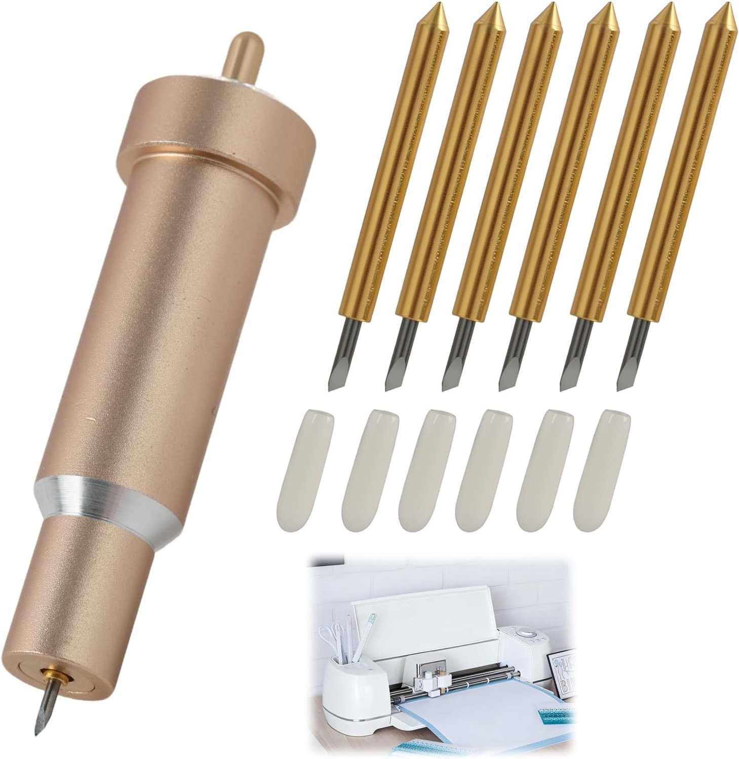 Snijmes met Behuizing voor Cricut Maker en Explore - 6-delige Set voor Precisie Snijden en Creatieve Projecten
