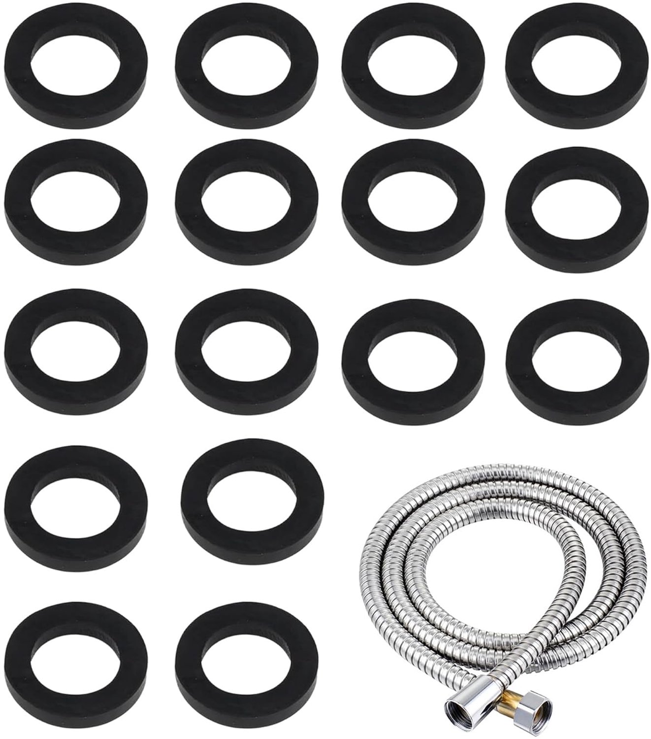 Rubberen platte afdichting, 20 stuks, rubberen sluitringen, voor loodgietersafdichtingen, kraan, wasmachine - ShopVlot