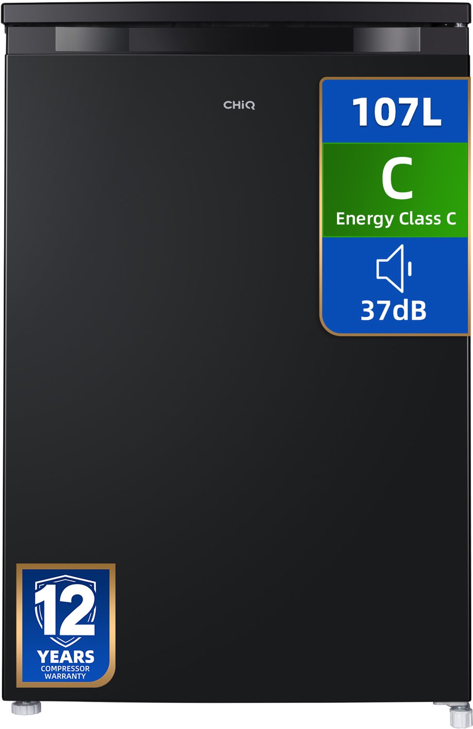 CHiQ CTT107BC - Tafelmodel Koelkast Met Vriesvak - 107 Liter - Energielabel C - 55 cm breed - Stil: 37 dB - 12 Jaar Garantie op Compressor