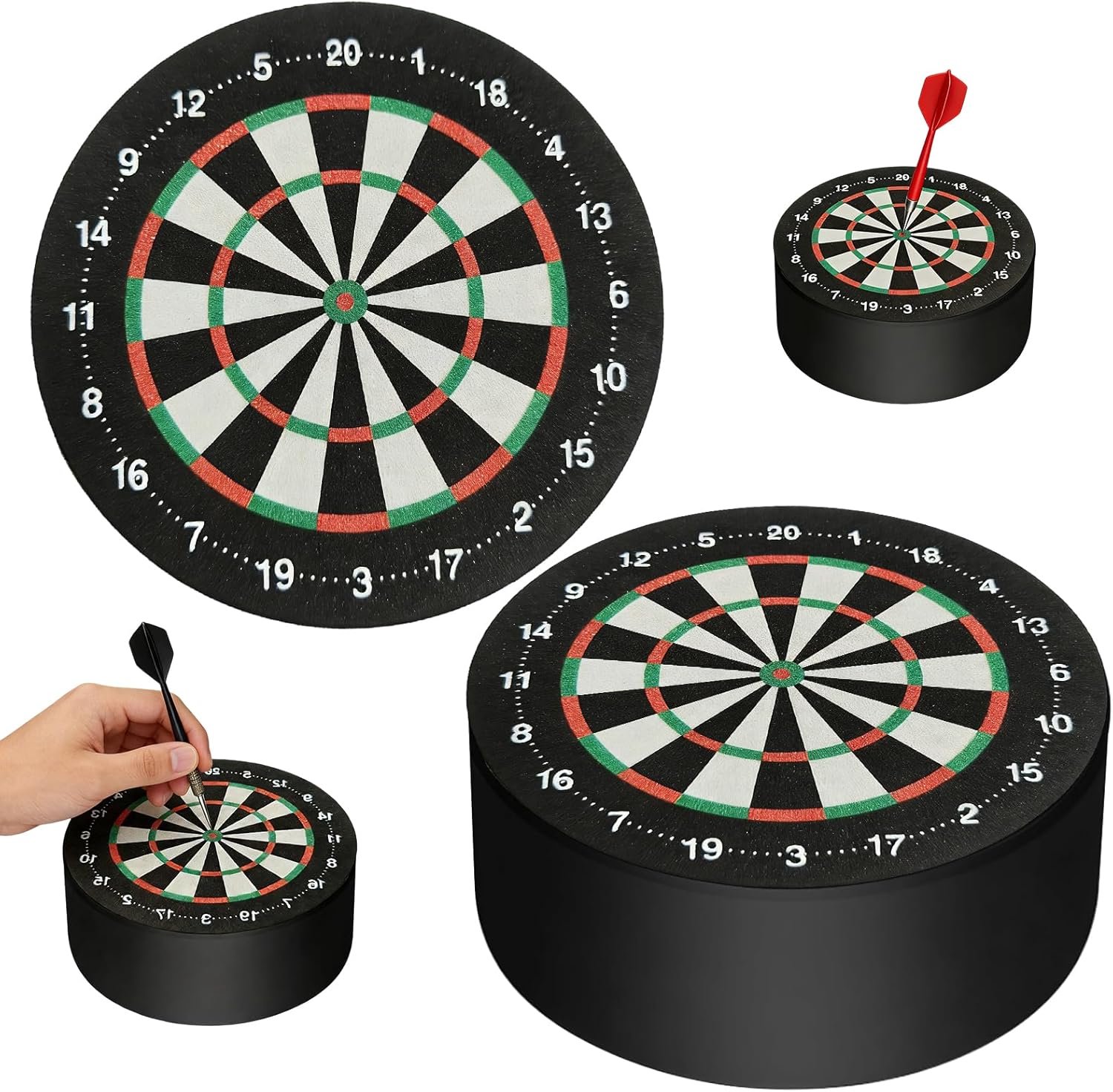 SnelShoppen - Pack van 2 Dart Arrow Holder, Mini Dart Stand, Ruimtebesparende Dart Houder voor Soft en Steel Darts, Professionele Dart Accessoires voo