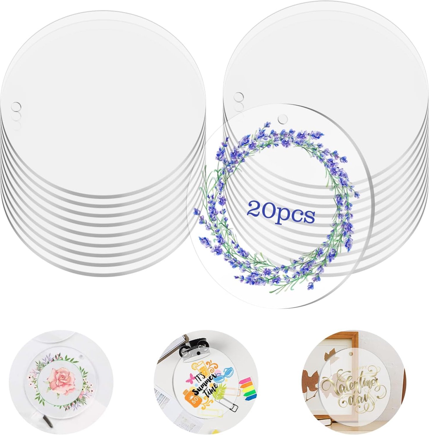 Acryl schijf rond 10 cm - transparant 2 mm dik - voor DIY klussen - ideaal voor fotolijsten - ShopVlot