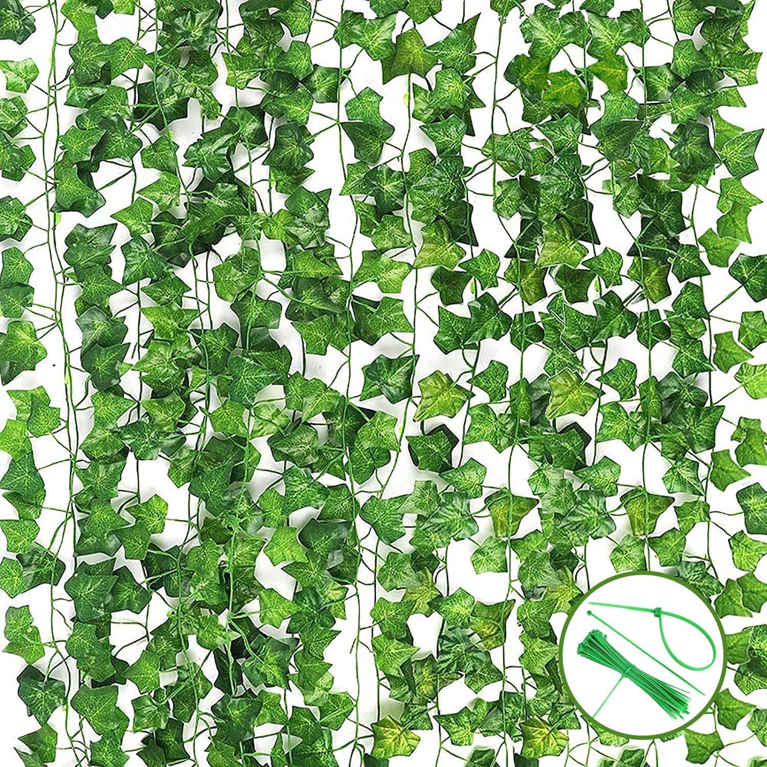 Kunstplant klimop 2m - hangende guirlande - decoratief groen - perfect voor feesten - ShopVlot