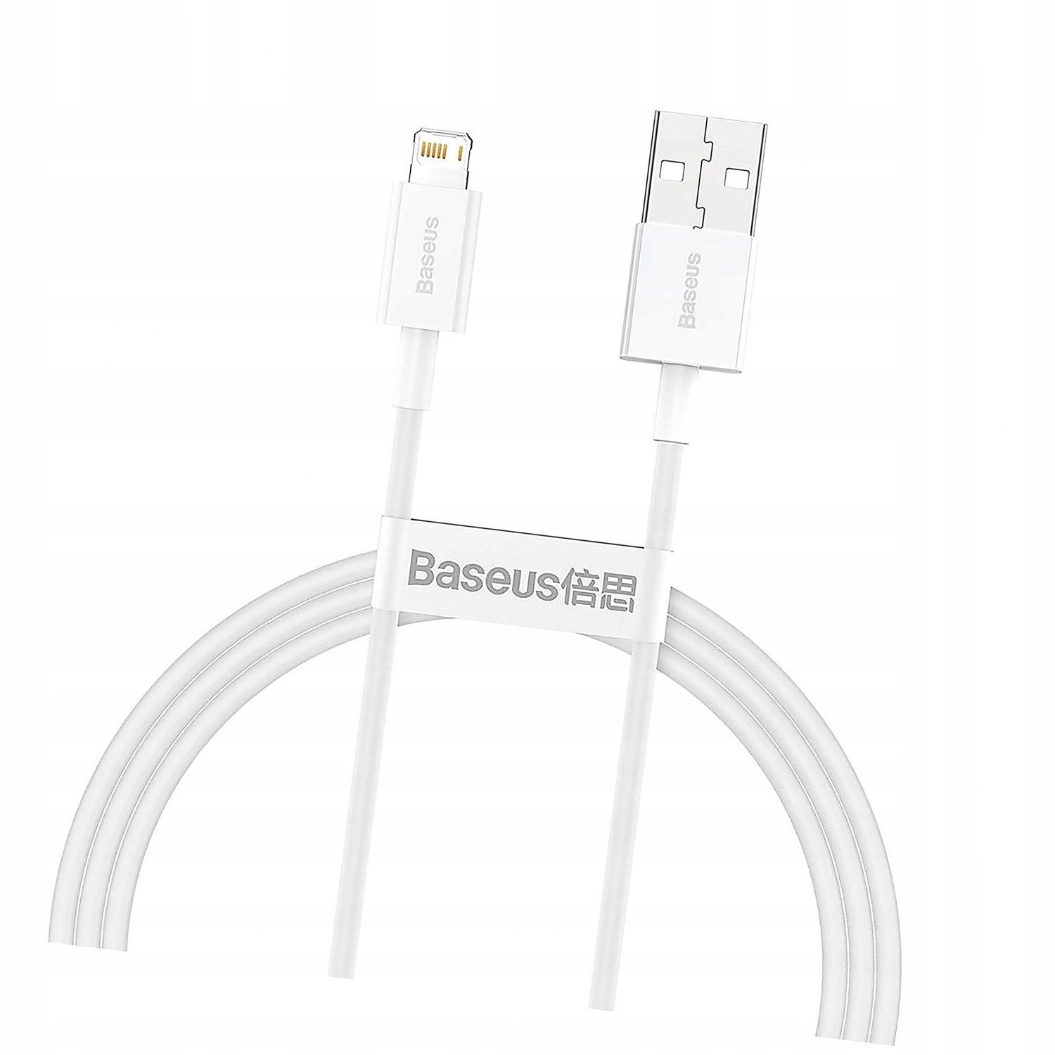 Baseus Superior USB Lightning Kabel 2.4A 1m Wit (CALYS-A02)