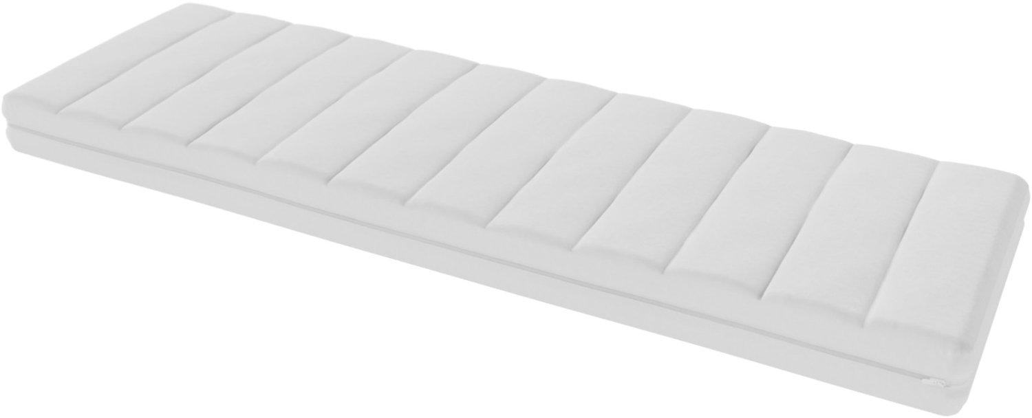 Toros Bedden Matras 60x190 - 14cm dik - HR Koudschuim - Bamboo hoes - contour gesneden 7-zone Wit