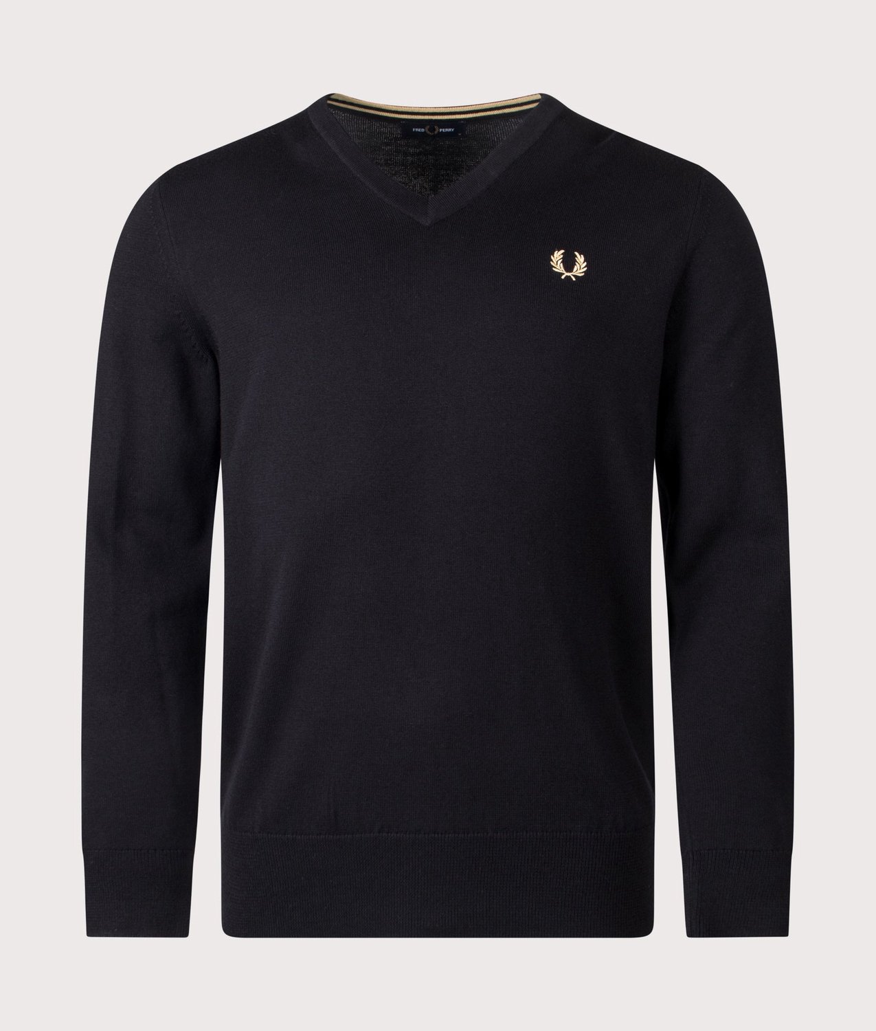 Fred Perry Classic V-Neck Jumper K9600 Trui heren Zwart