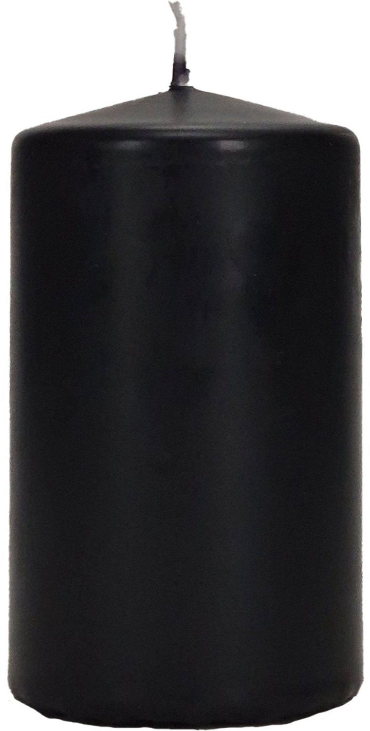 Wenzel Safe Candle stompkaars zwart Ø 60 mm, hoogte 150 mm