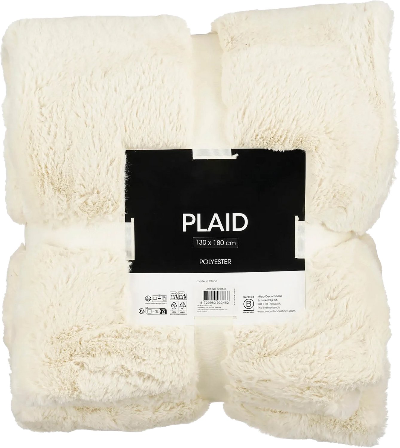 Goossens Plaid Alaska - wit - polyester