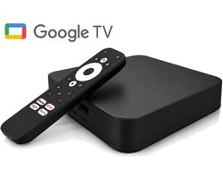 Trustel® Google TV Box - Chromecast - Chromecast built-in - Eenvoudige installatie - WiFi & Bluetooth 5.0 - 4K Ultra HD – Netflix, Disney+, YouTube & meer