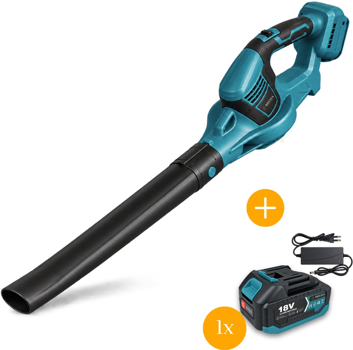 Instava Accu Bladblazer Incl. 1x Accu (4.0Ah) - Geschikt Voor Makita LXT 18v Accu - 18000RPM