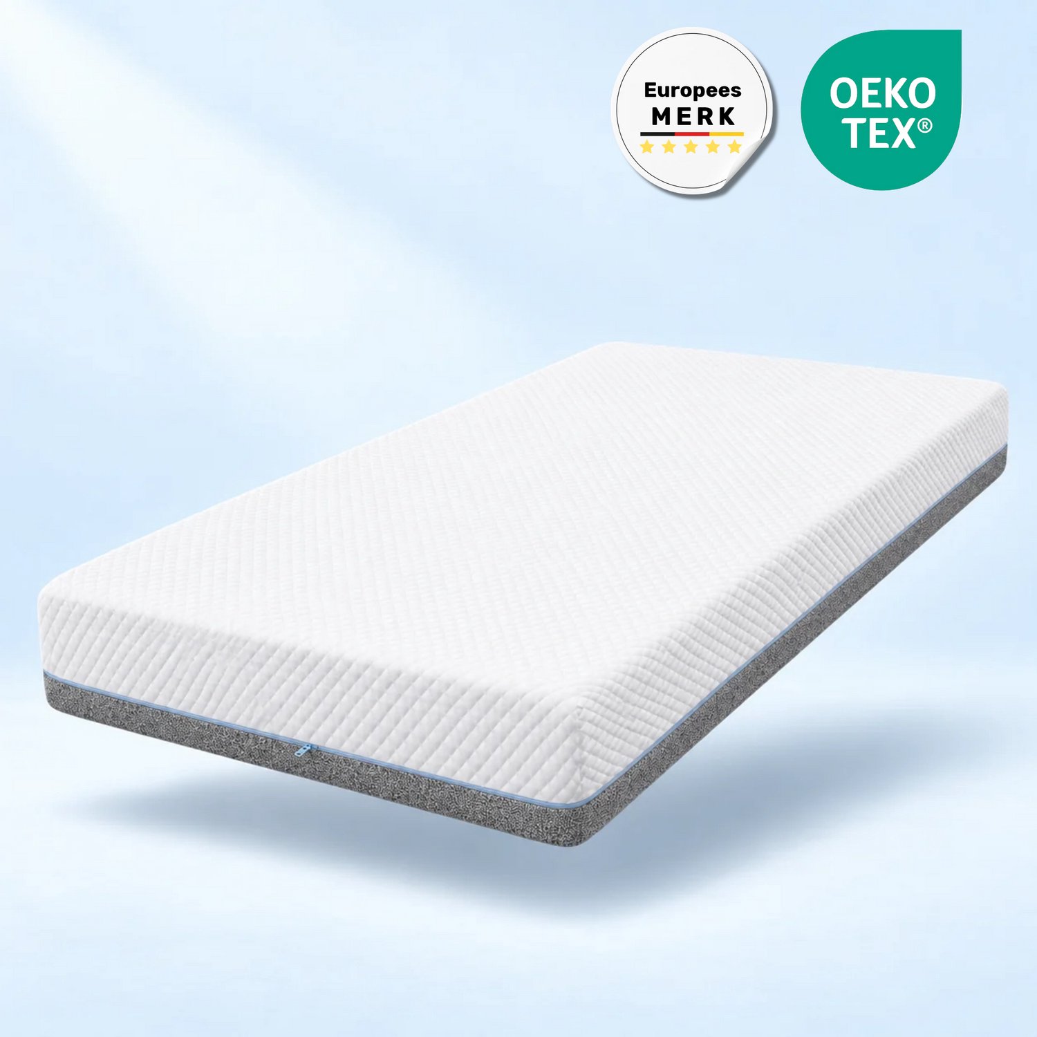 dailydream 3-in-1 Matras – 140x200x26 cm – Hybrid Pocketvering Traagschuim Weiß
