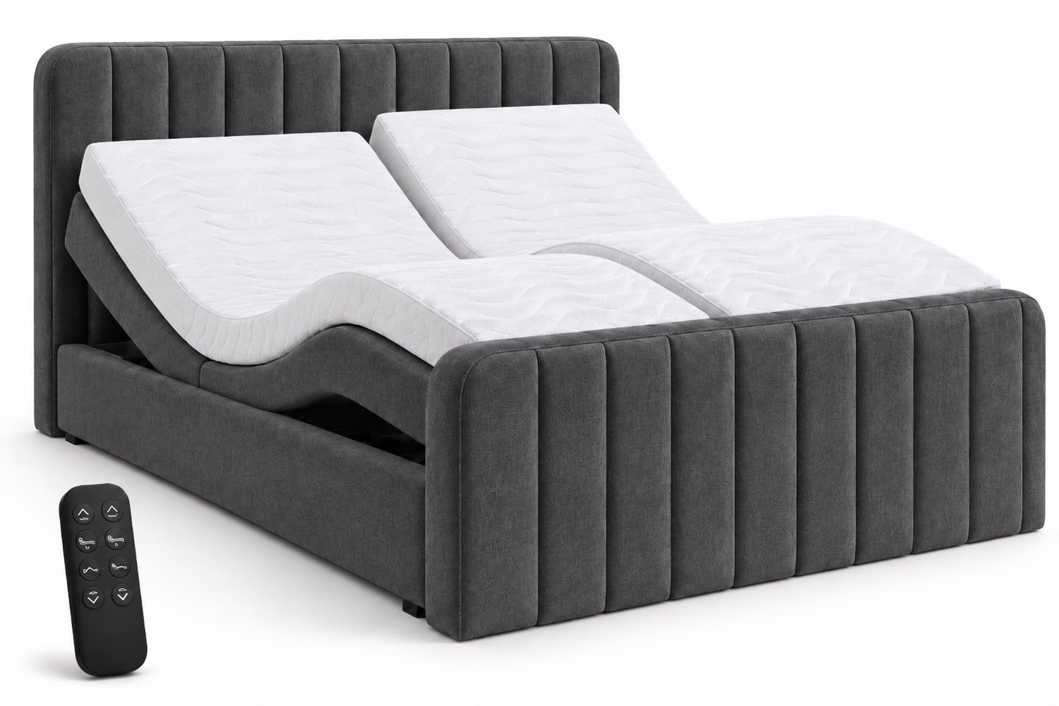 Boxspring FD Boxspring Florence Elektrisch verstelbaar 120x210 cm Antraciet