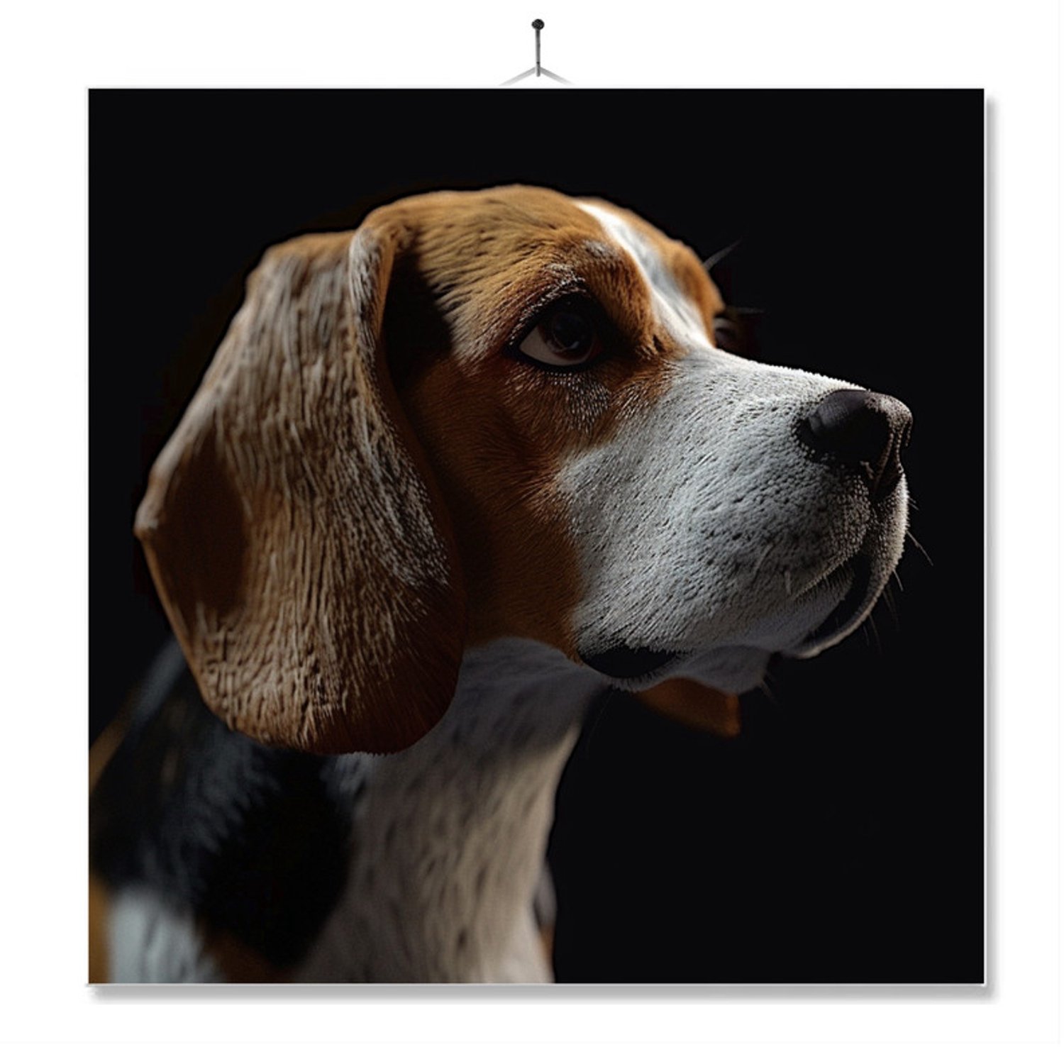MC Living Tegel Met Opdruk | Geschenk | Dier | Closeup | Beagle ontwerp 1