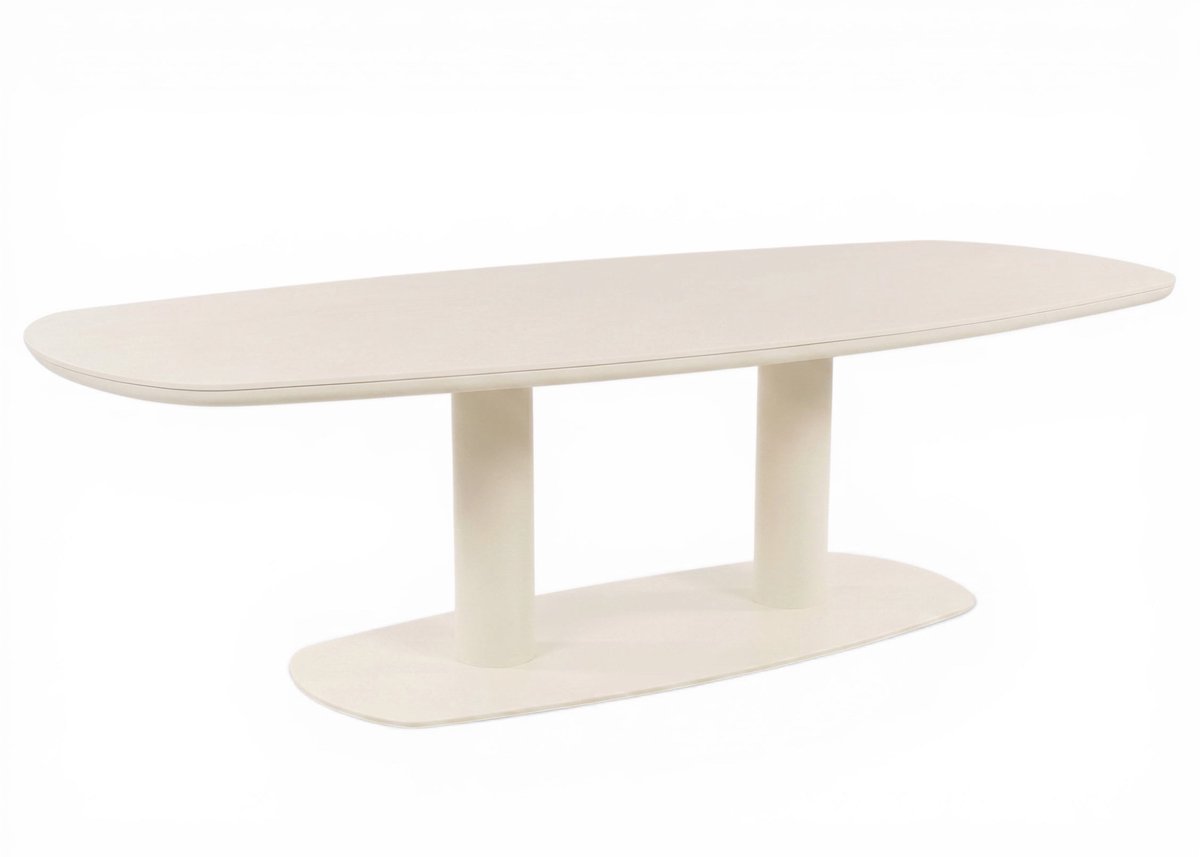 Apple Bee Melville Tuintafel Oyster – 280x110 cm – Ovale Voet – 10 Pers.