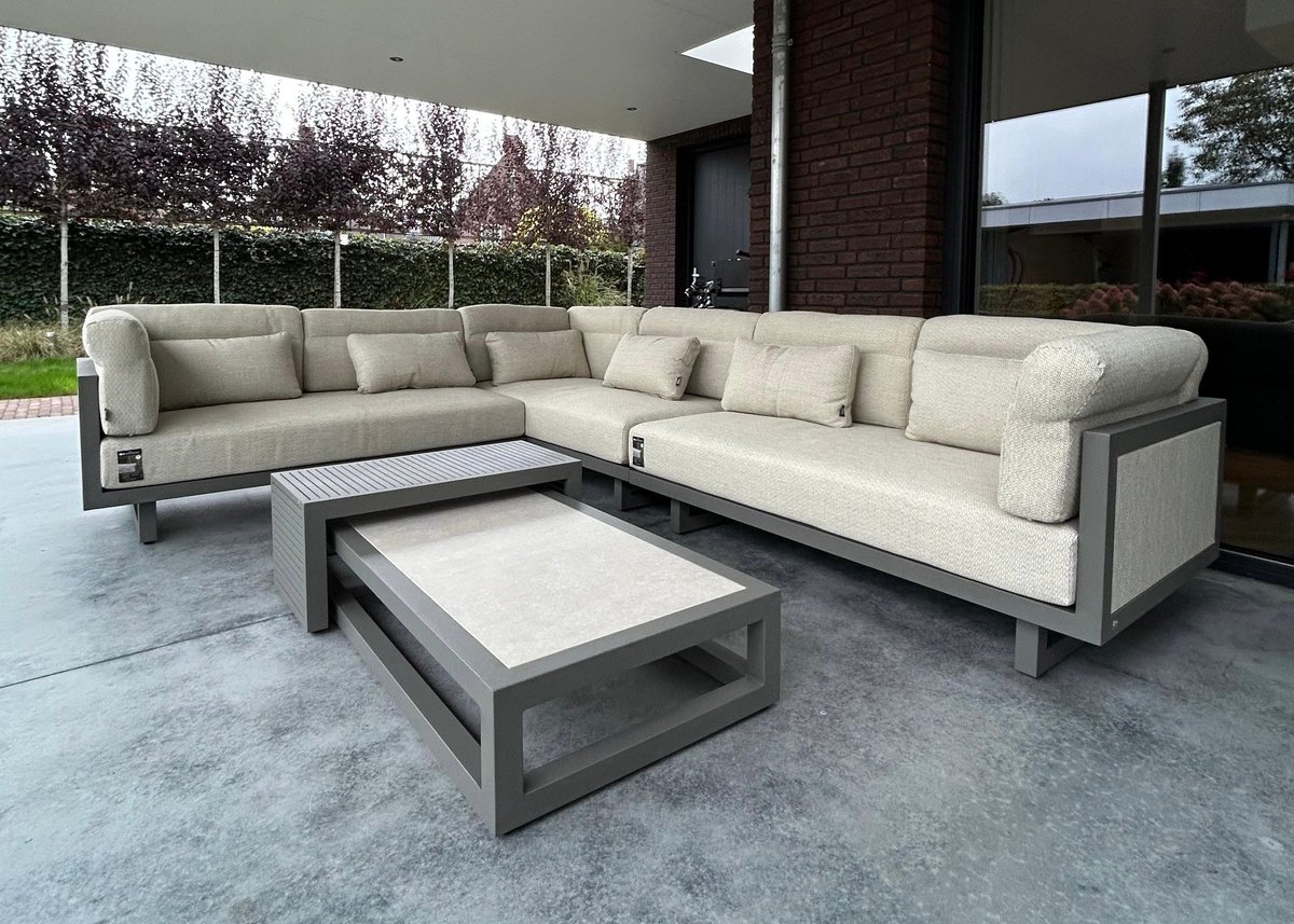 Apple Bee Santorini Lounge Set 5-Piece No. 1 - Right Long - Upholstered