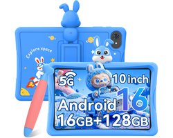 ExcitPower K10 - Tablet - 16GB RAM - 128GB ROM - 10.1 Inch - 5000mAh - Blauw