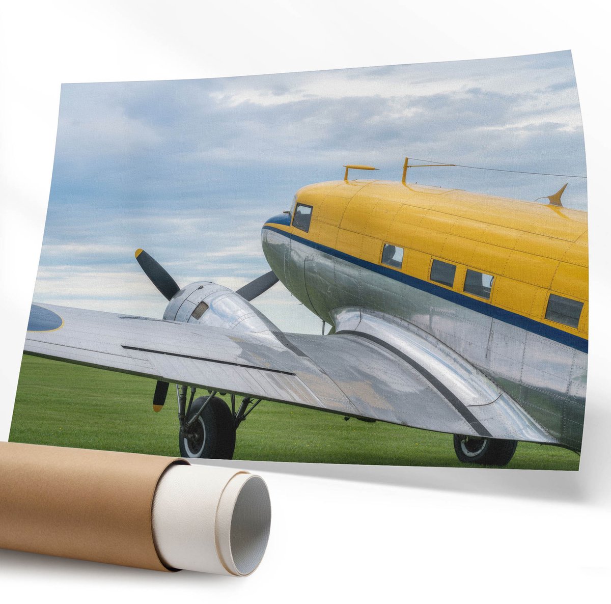 Coloray Polycanvas Poster - Bergnatuur, Fotografie - 594 x 840 mm - Blauw Wandposter - Rechthoek - Muurdecoratie - Woonkamer - Modern