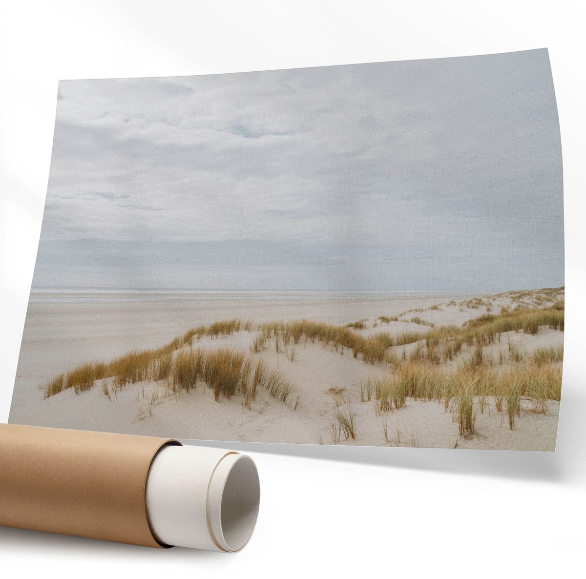 Coloray Polycanvas Wandposter - Een Vogelperspectief Van De Rivier, Fotografie - 594 x 840 mm - Grijs Poster - Rechthoek - Interieurdecoratie - Kantoor - Modern
