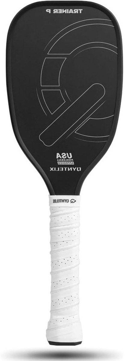 Pickleball Trainingspeddel - Oefenpeddel Trainer - Vaardigheden Verbeteren - Gestructureerd Oppervlak - 16 mm Kern - Zwart