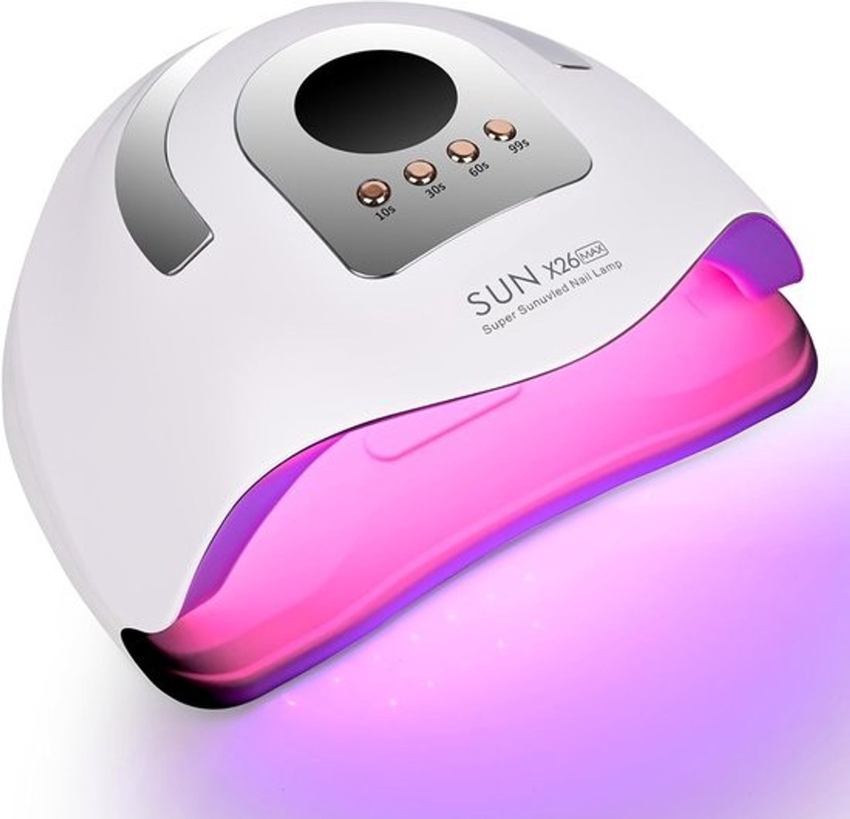 Uv-lamp Gelnagels - Nageldroger Manicure - Gelnagels Uitharden - 380W 81 LEDs - 23 x 20.9 cm - Wit