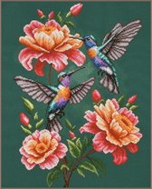 Lanarte - Telpakket kit The hummingbird waltz - PN-0231682 - Borduren - Borduurpakket - Borduurpakket volwassenen - Borduurpakket kind