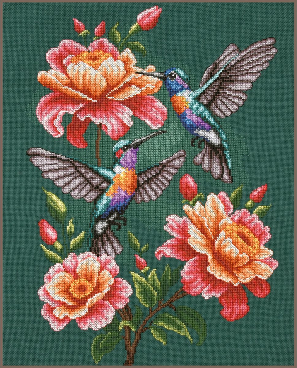 Lanarte - Telpakket kit The hummingbird waltz - PN-0231682 - Borduren - Borduurpakket - Borduurpakket volwassenen - Borduurpakket kind