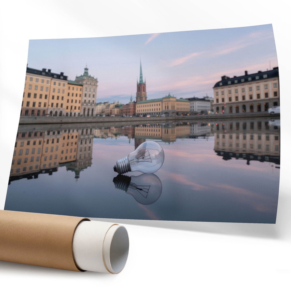 Coloray Polycanvas Wandposter - Blauwe Lippen, Illustratie - 594 x 840 mm - Blauw Patroon - Rechthoek - Interieurdecoratie - Kantoor - Popcultuur