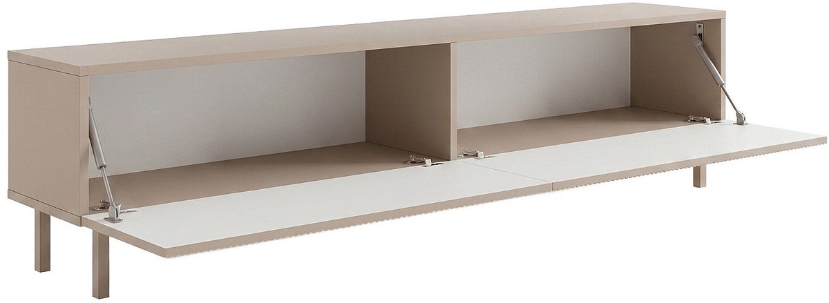 Vente-unique Tv-meubel met 2 deuren - Beige - ZUMEYA
