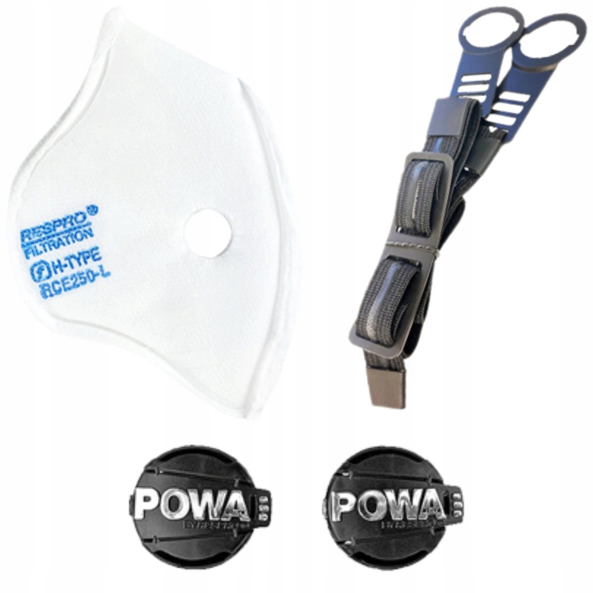 Upgrade Kit voor Ademhalingsmasker - XL, Filter, Kleppen, Hoofdband