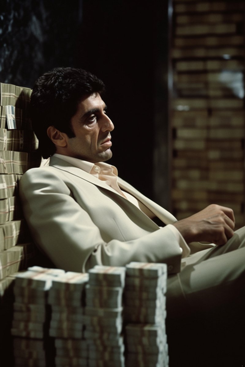 Scarface Poster - Tony Montana Geld - Scarface Money - Film - posters - formaat 70x100cm - L545BY