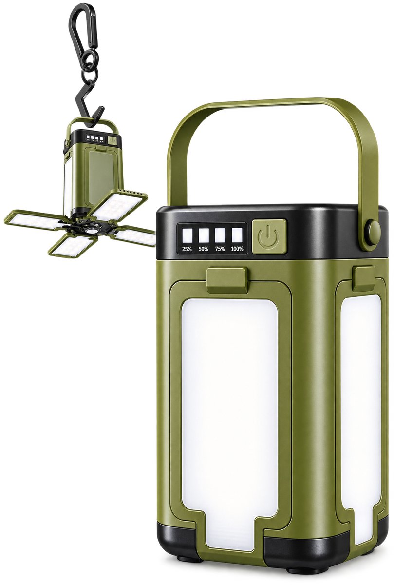 Sterke LED Lamp - Accu - Powerbank - Zonne-energie - USB-C