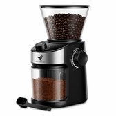NovaWare Luxe Koffiemolen – Elektrische Koffiemolen – Koffiebonen maler met digitale timer – Koffiemaler - CG836