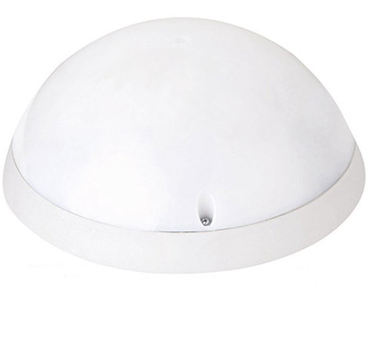 LED Plafondlamp met Bewegingssensor - Opbouw Rond 12W - Waterdicht IP54 - Helder/Koud Wit 6400K - 360° - Mat Wit Kunststof