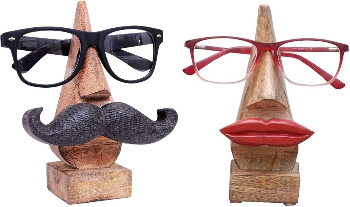Brillenhouder - 35 cm - Hout - Handgemaakt