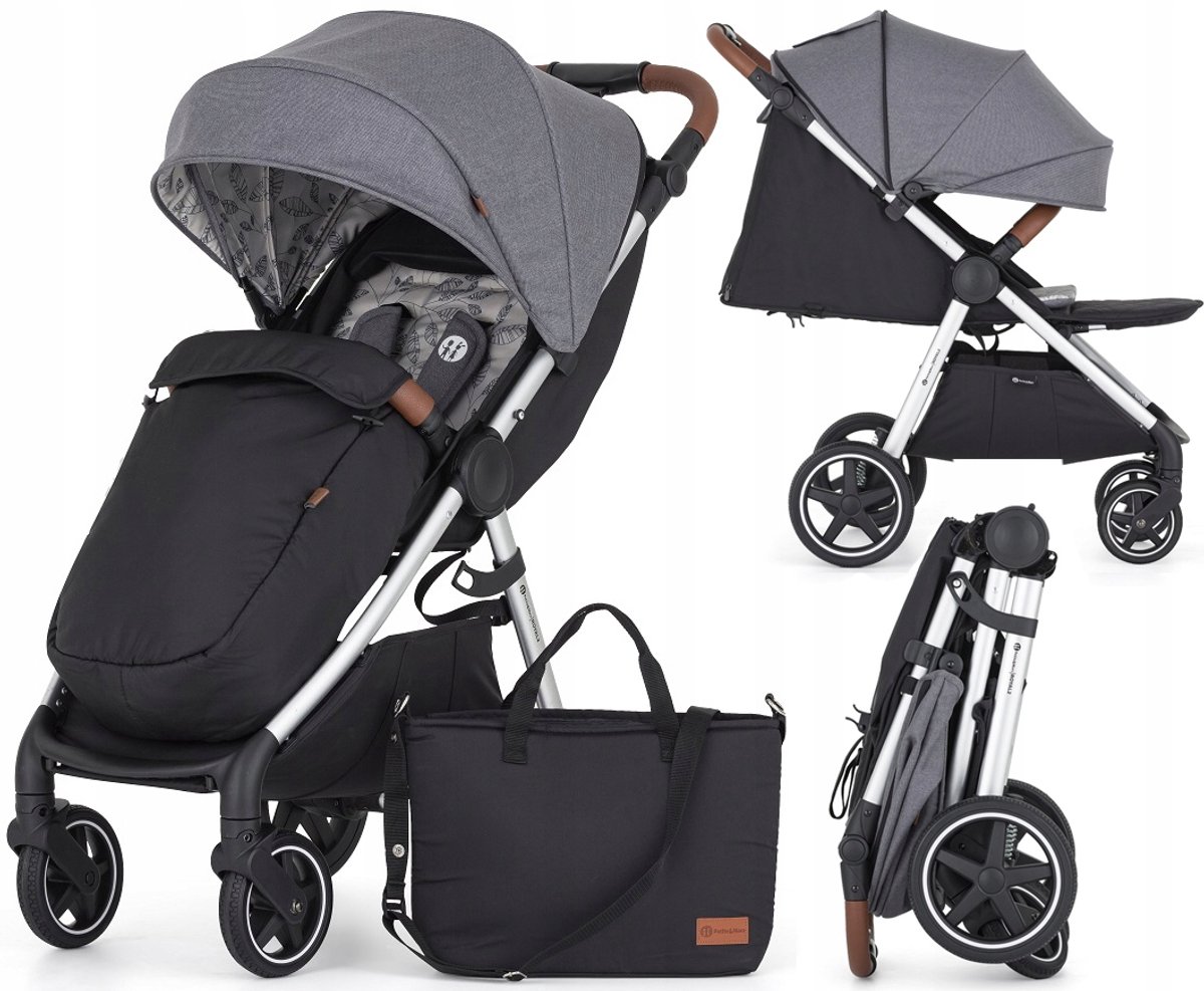 Petite&Mars Royal 3 Kinderwagen - Ultimate Grey / Zilver