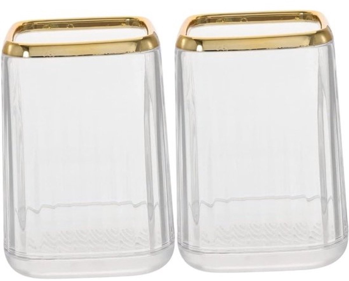 Make-upkwastenhouder - Cosmetica organizer - Bureau organiseren - Transparant ontwerp - 11.5 x 8.5 x 8.5 cm - Transparant