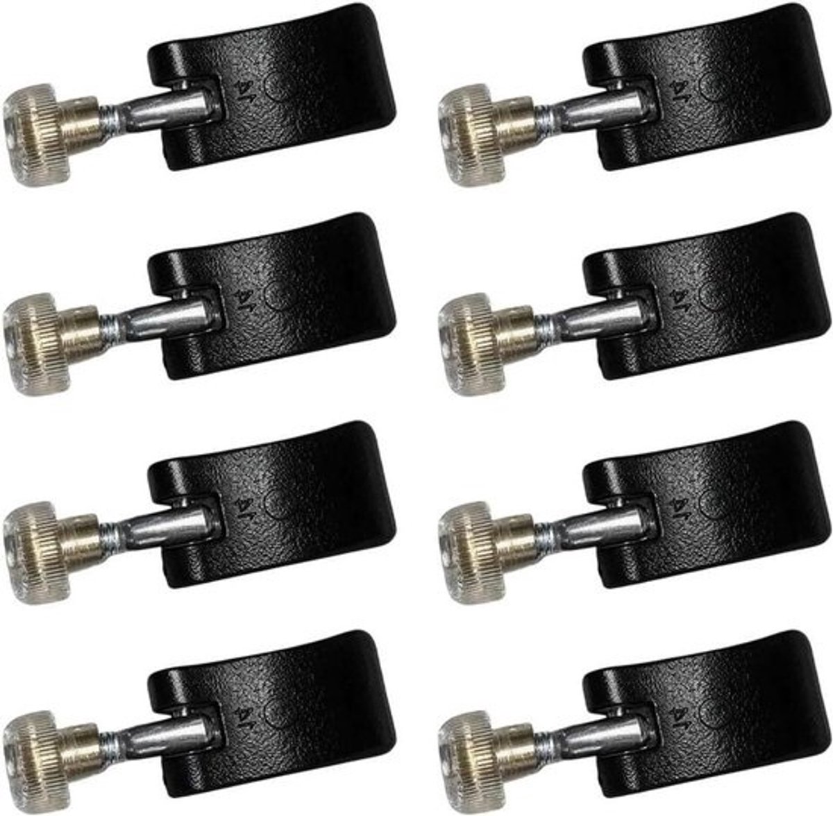 Wandelstok Onderdelen - Reserveblokken Klimstok - Reparatie Outdoor - Universele Pasvorm - 8 Stuks 14mm - Zwart