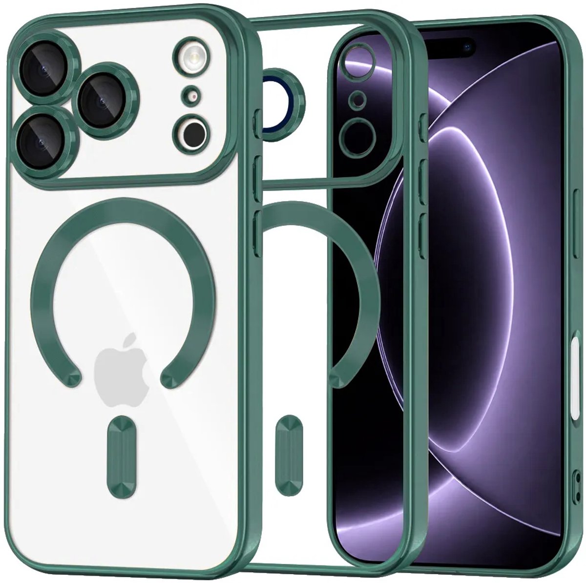 Techsuit - Luxury Crystal MagSafe - iPhone 18 Pro / iPhone 17 Pro - Deep Green